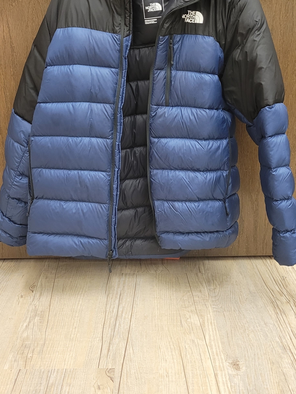 The North Face Blue and Black Puffer Jacket - Men's